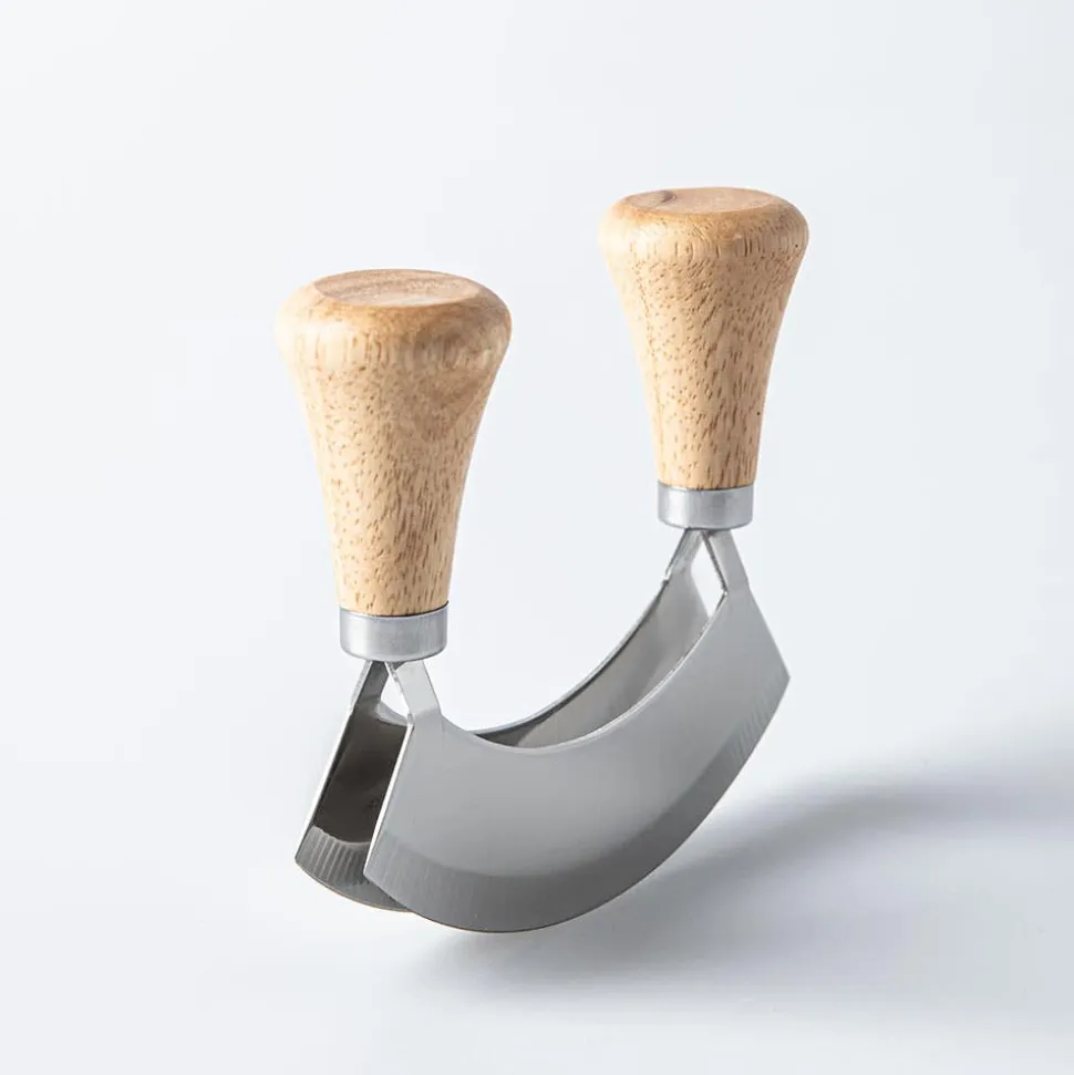 Keittiö Smooth Edge Dual Blade Mezzaluna (Stainless Steel)