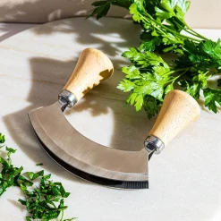Keittiö Smooth Edge Dual Blade Mezzaluna (Stainless Steel)