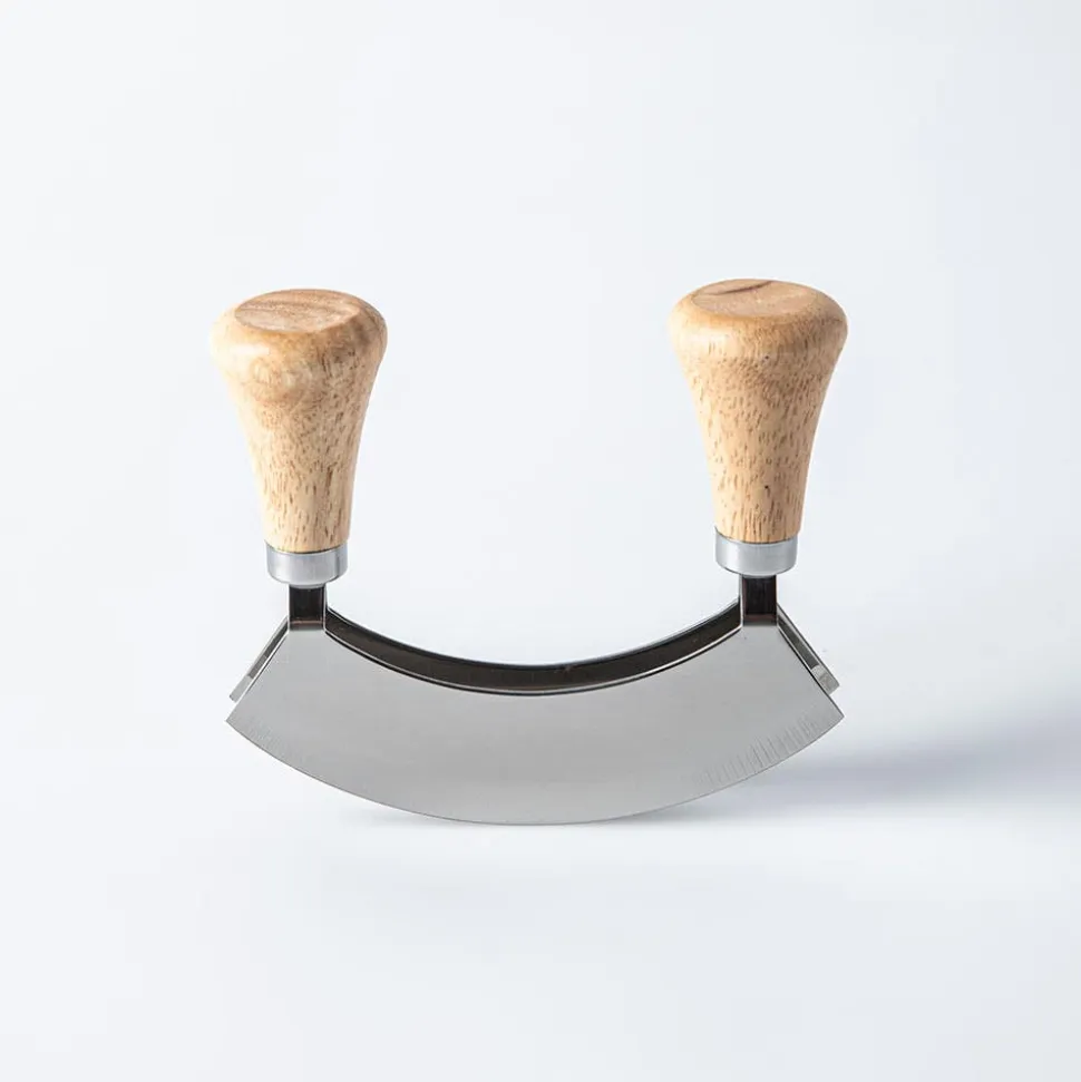 Keittiö Smooth Edge Dual Blade Mezzaluna (Stainless Steel)