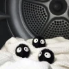 Kikkerland Buddies Laundry Lint Ball - Set of 6 (Black)