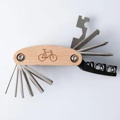 Kikkerland Fiets 16-In-1 Bike Tool (Beechwood)