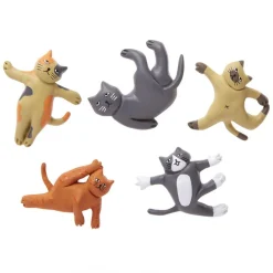 Kikkerland Funky 'Cat Yoga' Magnet - Set of 5
