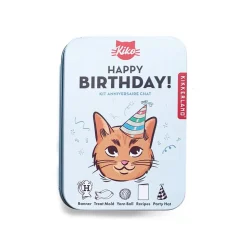Kikkerland Tin 'Kiko' Happy Birthday Cat
