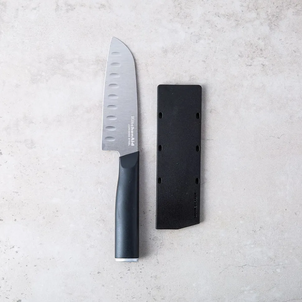 KitchenAid Classic Non-Slip Santoku Knife 5" (Black)