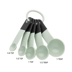 KitchenAid Cooks Silicone Measuring Spoon - Set of 5 (Pistachio)