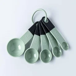 KitchenAid Cooks Silicone Measuring Spoon - Set of 5 (Pistachio)