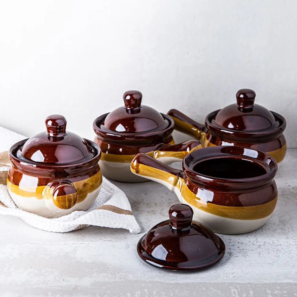 Kitchen Basics Onion Soup Bowl Set - Brown