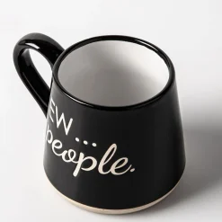 Koppers Big Bottom 'Ew People' Mug 16oz (Black/White)