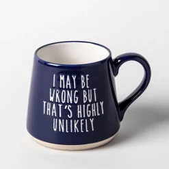 Koppers Big Bottom 'May Be Wrong' Mug 16oz (Blue/White)