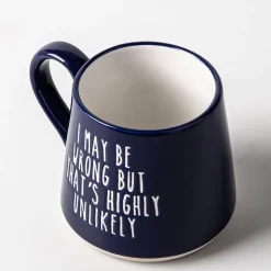 Koppers Big Bottom 'May Be Wrong' Mug 16oz (Blue/White)