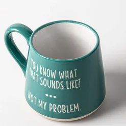 Koppers Big Bottom 'Not My Problem' Mug 16oz (Teal/White)