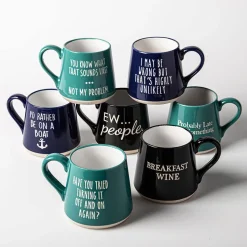 Koppers Big Bottom 'On A Boat' Mug 16oz (Blue/White)