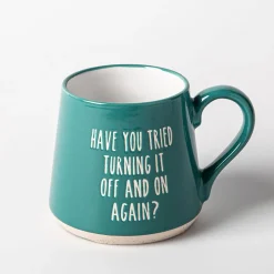 Koppers Big Bottom 'On and Off' Mug 16oz (Teal/White)