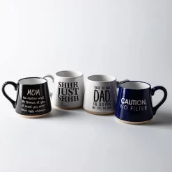 Koppers Big Bottom 'Shhh Just Shhh' Mug 16oz. (White/Black)