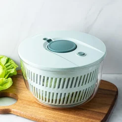 KSP Air Wave Salad Spinner (Teal/Clear)