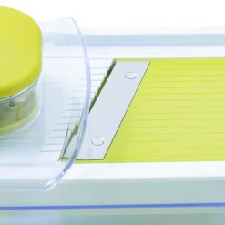 KSP All In 1 Mandoline Slicer and Grater - Set of 7 (White/Green)