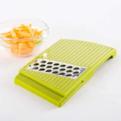 KSP All In 1 Mandoline Slicer and Grater - Set of 7 (White/Green)