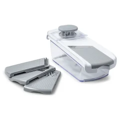 KSP All In 1 Mandoline Slicer and Grater - Set of 7 (White/Grey)