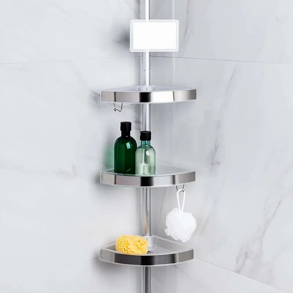 KSP Aluminum 'Clara' Tension Bathtub Corner Shelf