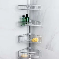 KSP Aluminum 'Paloma' Tension Bathtub Corner Shelf
