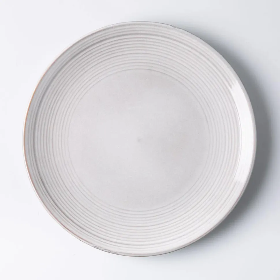 KSP Arcadia Reactive Stoneware Dinnerware - Set of 12 (Grey)