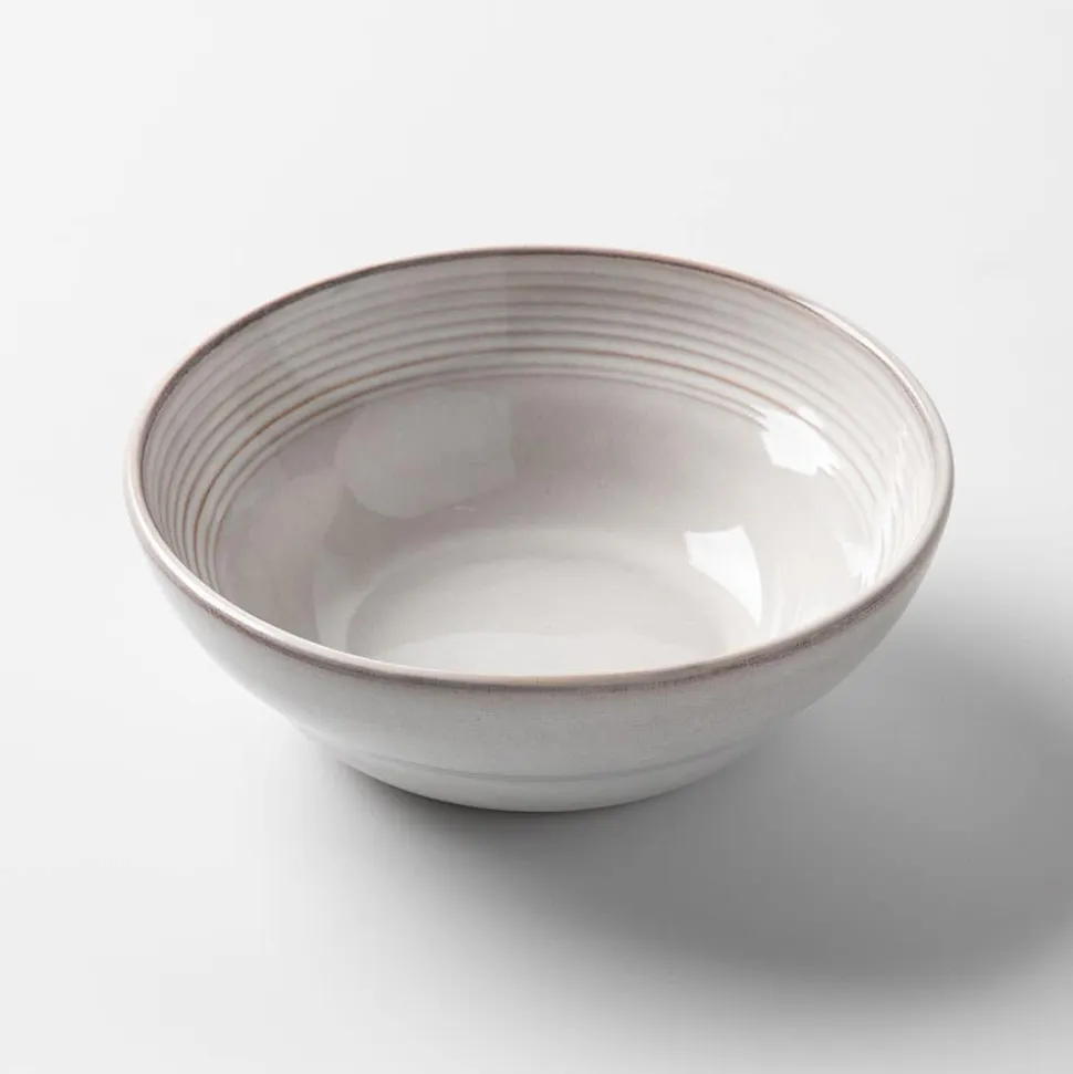 KSP Arcadia Reactive Stoneware Dinnerware - Set of 12 (Grey)