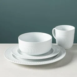 KSP Astrid Porcelain Dinnerware - Set of 16 (White)