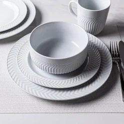 KSP Astrid Porcelain Dinnerware - Set of 16 (White)