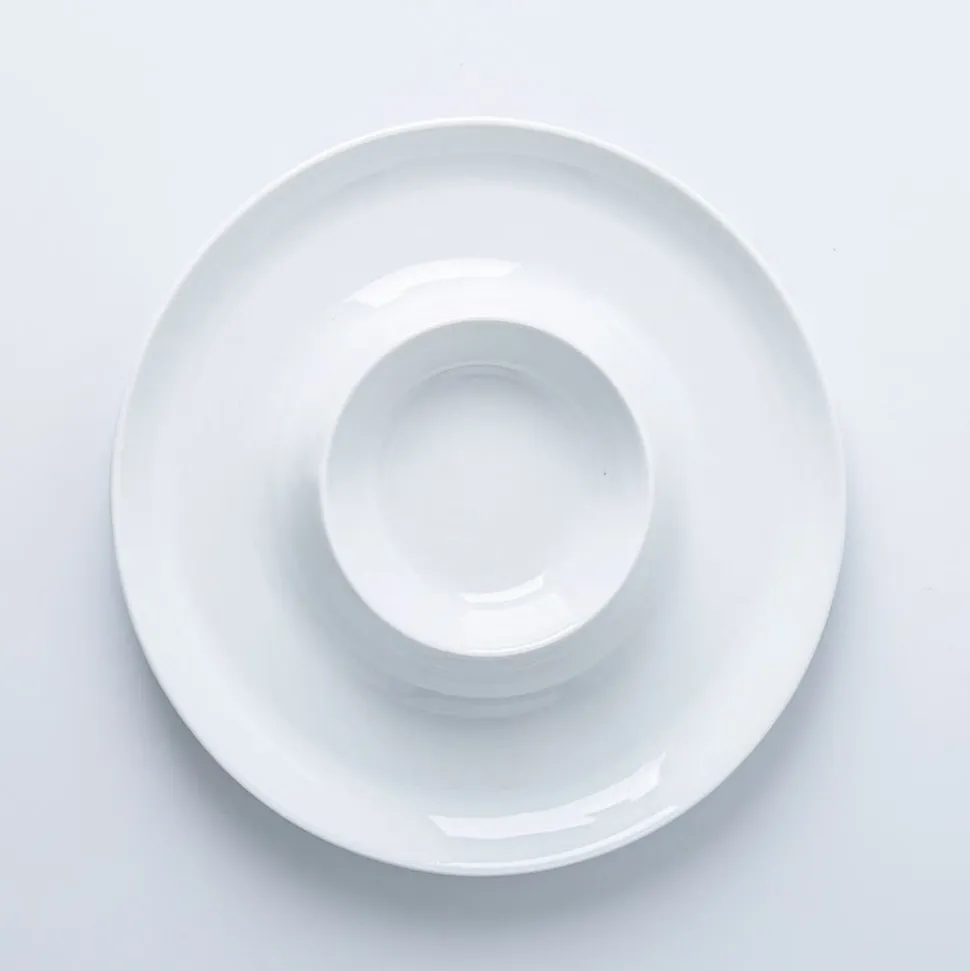 KSP Aurora Porcelain Chip and Dip (White)