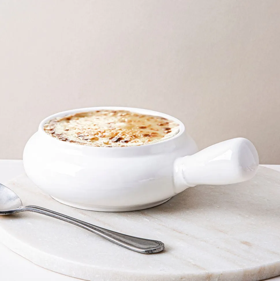 KSP Aurora Porcelain Onion Soup Bowl (White)