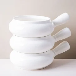 KSP Aurora Porcelain Onion Soup Bowl (White)