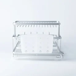 KSP Avanti Dish Rack with Tray 2-Tier (Aluminum)