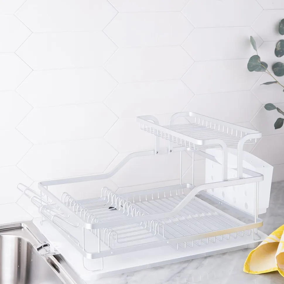 KSP Avanti Dish Rack with Tray 2-Tier (Aluminum)