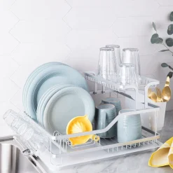 KSP Avanti Dish Rack with Tray 2-Tier (Aluminum)