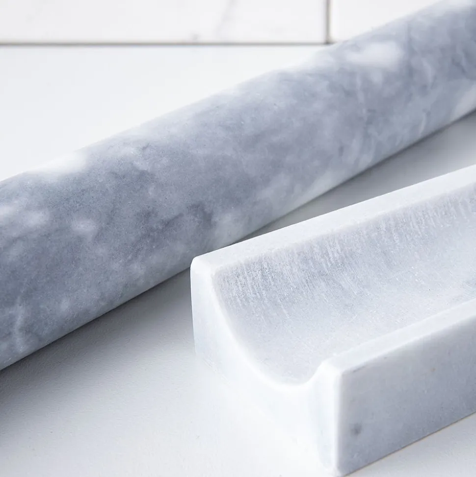KSP Bake Marble French Rolling Pin (White)
