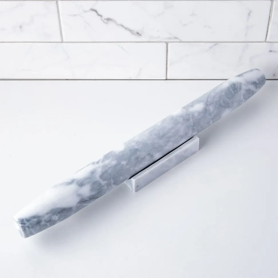 KSP Bake Marble French Rolling Pin (White)