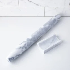 KSP Bake Marble French Rolling Pin (White)