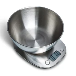 KSP Bake Pro Digital Kitchen Scale with Bowl (Stainless Steel)