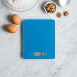 KSP Bakers Glass Digital Kitchen Scale (Blue)