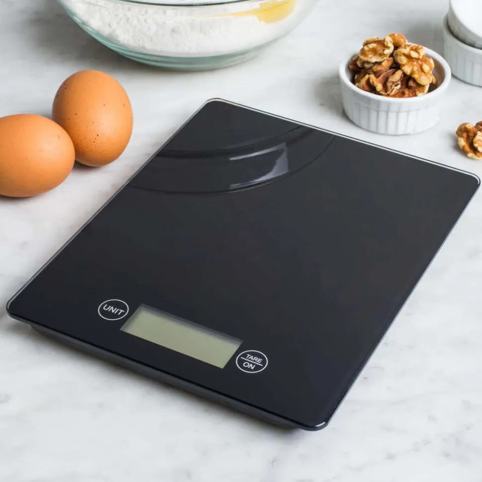 KSP Bakers Glass Digital Kitchen Scale (Black)