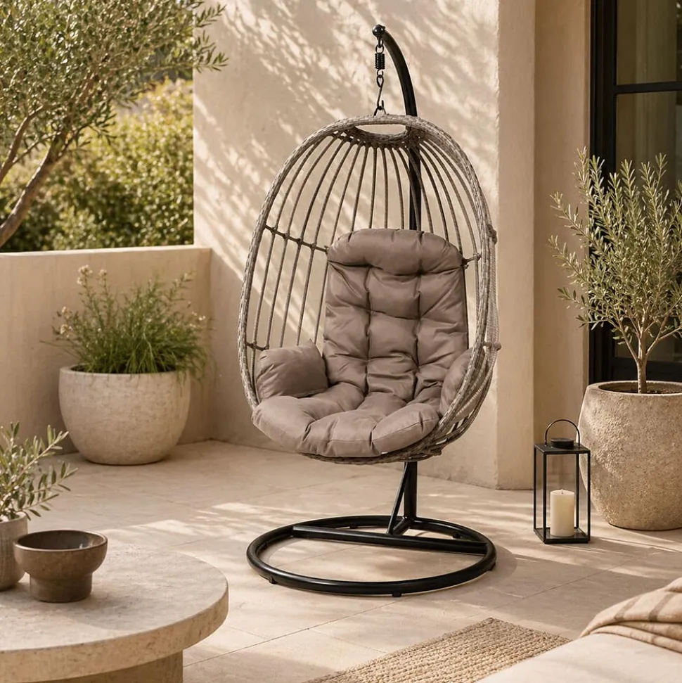 KSP Bali Steel Hanging Chair (Grey)