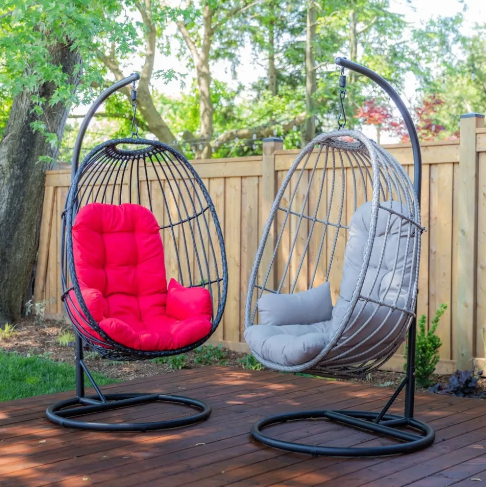 KSP Bali Summer Hanging Chair (Black/Red)