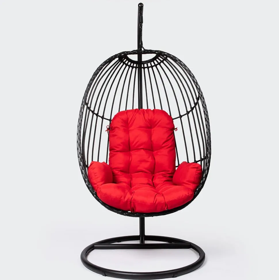 KSP Bali Summer Hanging Chair (Black/Red)