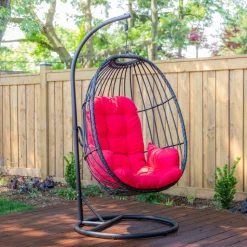 KSP Bali Summer Hanging Chair (Black/Red)