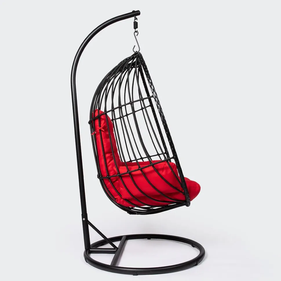 KSP Bali Summer Hanging Chair (Black/Red)