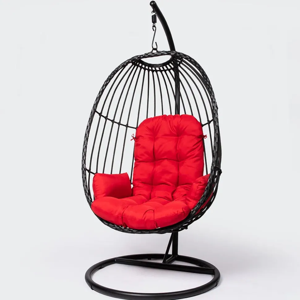 KSP Bali Summer Hanging Chair (Black/Red)