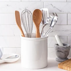 KSP Basics Porcelain Utensil Holder (White) 17 cm dia. x 18cm