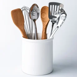 KSP Basics Porcelain Utensil Holder (White) 17 cm dia. x 18cm