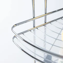 KSP Bathnook '3-Tier' Wire Corner Stand Organizer (Chrome)