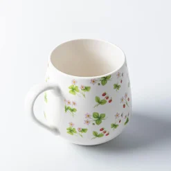 KSP Bloom 'Strawberry Smiles' Ceramic Mug 530ml (White)